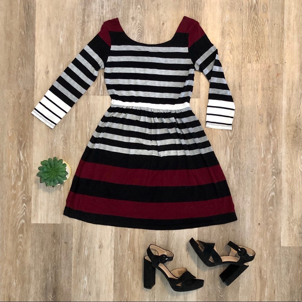 Striped party dress